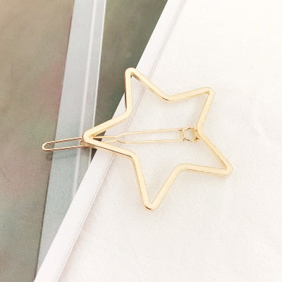 Moon Circle Geometric Hair Clip