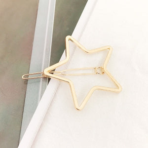 Moon Circle Geometric Hair Clip