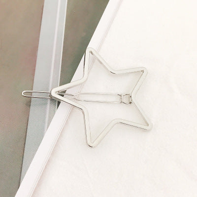 Moon Circle Geometric Hair Clip