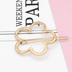 Moon Circle Geometric Hair Clip