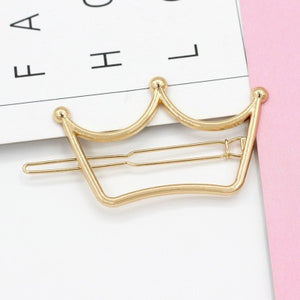 Moon Circle Geometric Hair Clip