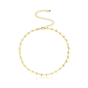 Trendy Tiny Heart Choker Neckalce
