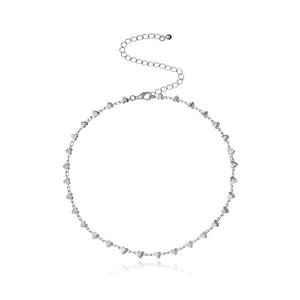 Trendy Tiny Heart Choker Neckalce