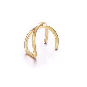5Pcs/Set Gold Leaf Ear Cuff