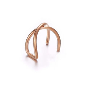 5Pcs/Set Gold Leaf Ear Cuff
