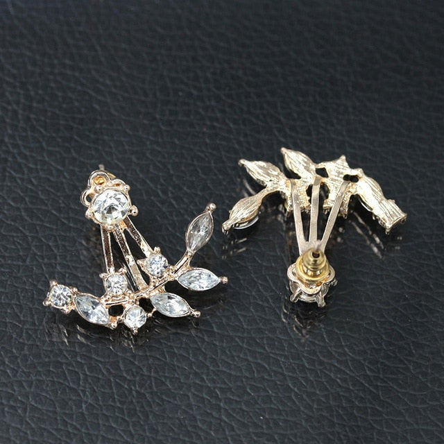 Minimalist Leaf Hanging Earrings