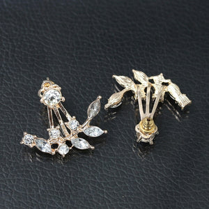 Minimalist Leaf Hanging Earrings