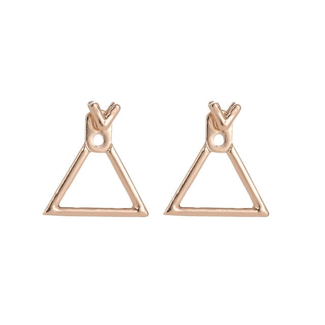 Minimalist Geometric Hollow Square Earrings