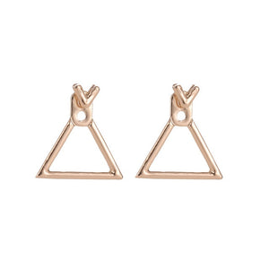 Minimalist Geometric Hollow Square Earrings