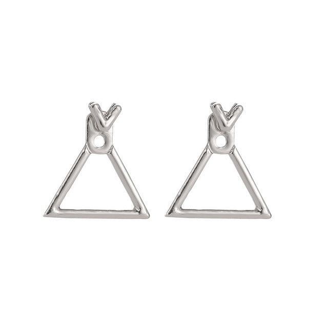Minimalist Geometric Hollow Square Earrings