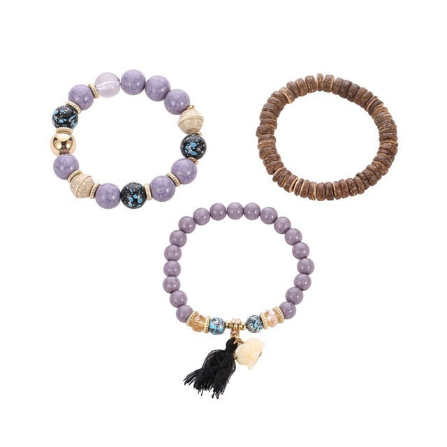6 Pcs/Set Bohemian Charm Bracelets