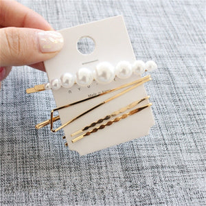 Minimalist Metal Geometric Gold Hairpins