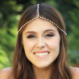 Simulated Pearl Tassel Head Chain