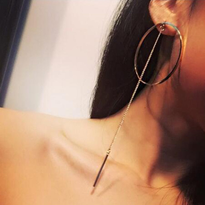 Metal Round Earrings