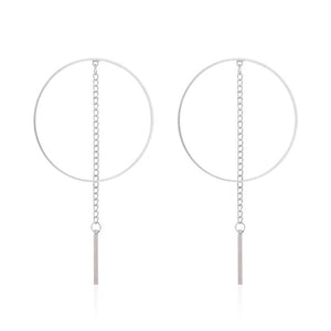 Metal Round Earrings